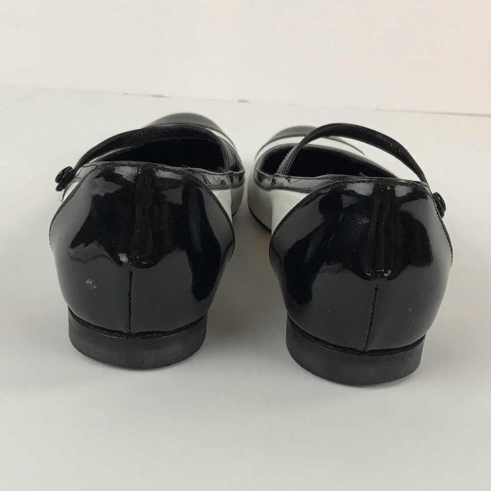 FENDI Vintage White Cap Toe Mary Jane Ballet Flats - Picture 4 of 13